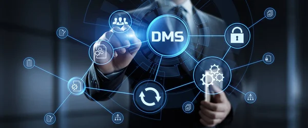 DMS Sistema de gestión de documentos Concepto de tecnología empresarial — Foto de Stock