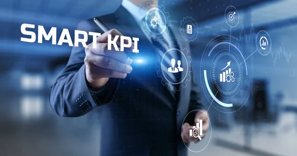 Smart KPI Key Performance Indicator business technology concept on screen