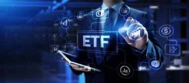 ETF Borsası borsa ticaret yatırımı finansal konseptini takas etti
