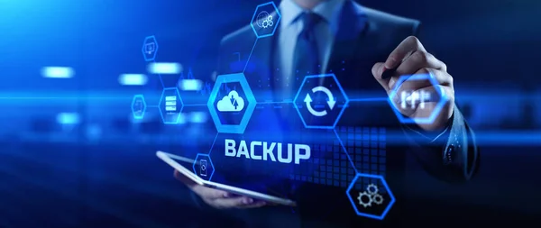 Backup Disaster Recovery Datenschutztechnologie Konzept — Stockfoto