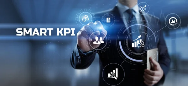 Smart KPI Key Performance Indicator business technology concept on screen