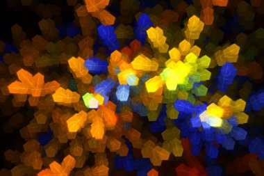 Bokeh ile renkli arkaplan