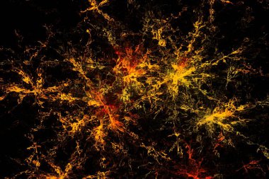 Parlayan kıvılcımlar saçar 