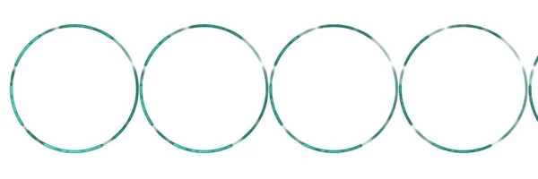 Set Blue Circles Shape Border White Background Geometric Circle Design — Stock Photo, Image