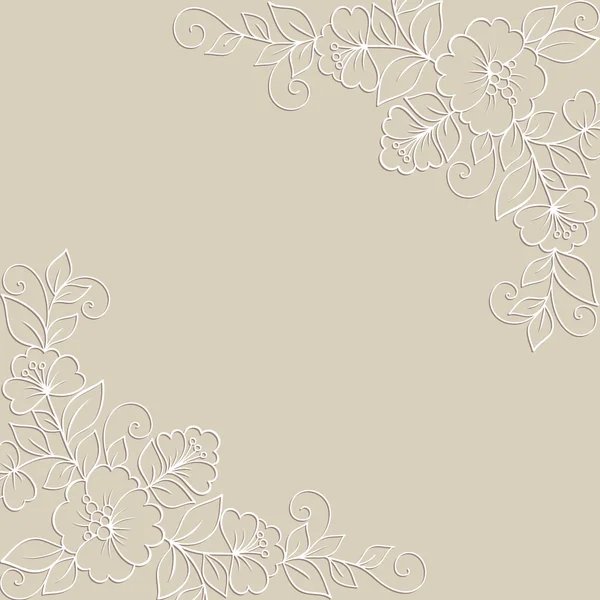 çiçek süsleme çerçeve