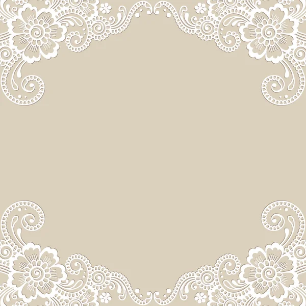 çiçek vektör süsleme köşesi