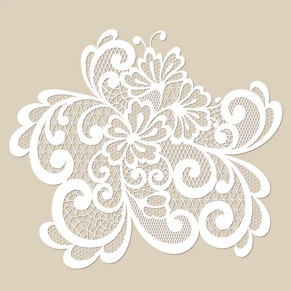 siyah vektör dantel süs