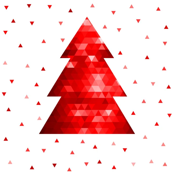 Abstrakter Mosaik-Weihnachtsbaum — Stockvektor