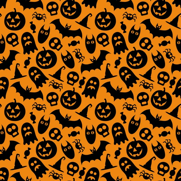 Halloween vector naadloze patroon — Stockvector
