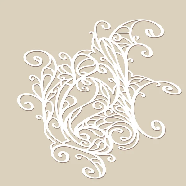 Encaje vintage ornamento moderno — Vector de stock