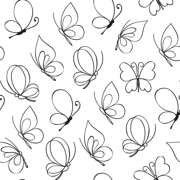 Seamless butterfly pattern Royalty Free Stock Vectors