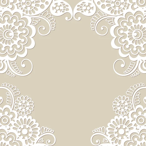 Çiçek vektör süsleme çerçeve