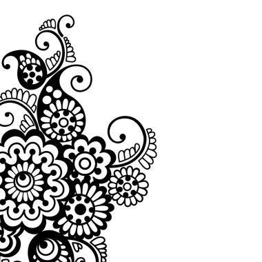 Çiçek vektör süsleme arka plan