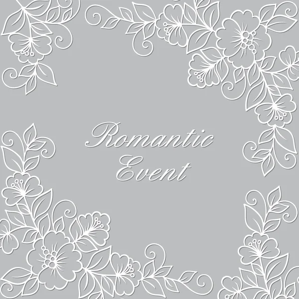 Çiçek vektör süsleme çerçeve.