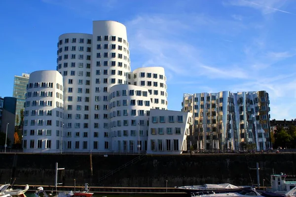 Edificios Famosos Media Harbor Düsseldorf — Foto de Stock