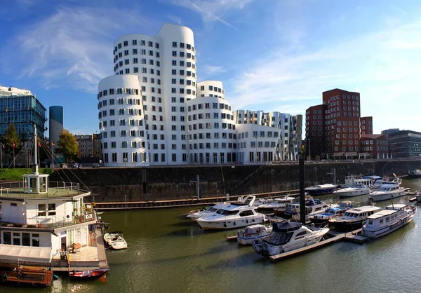 Edificios Famosos Media Harbor Düsseldorf — Foto de Stock