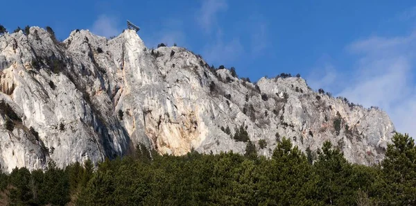 Cara Roca Hohe Wand Austria Concepto Estilo Vida Activo Escalada — Foto de Stock