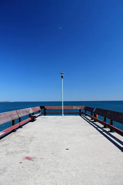 Caminho Palco Com Lanterna Final — Fotografia de Stock