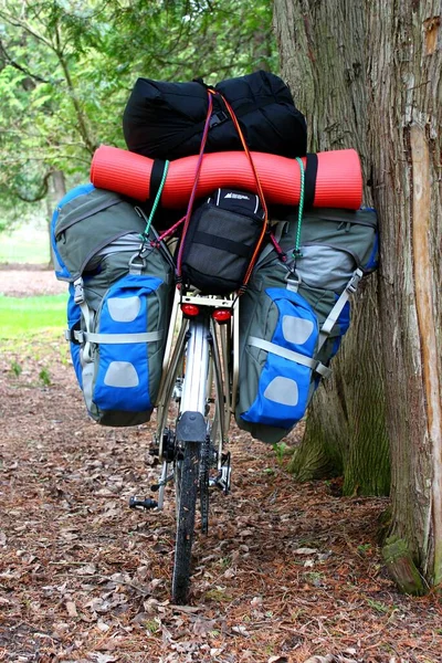 Travel bike with lots of euqipment