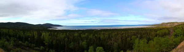 Πανοραμική Θέα Στη Διάσημη Μεγάλη Λίμνη Superior Οντάριο Καναδάς — Φωτογραφία Αρχείου