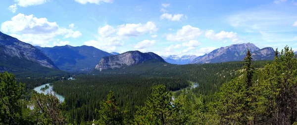 Increíble Vista Panorámica Del Famoso Valle Del Arco Banff Nationalpark —  Fotos de Stock