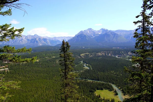 Széles Nyitott Völgy Kanadai Sziklás Hegységben Banff Alberta Kanada Utazási — Stock Fotó