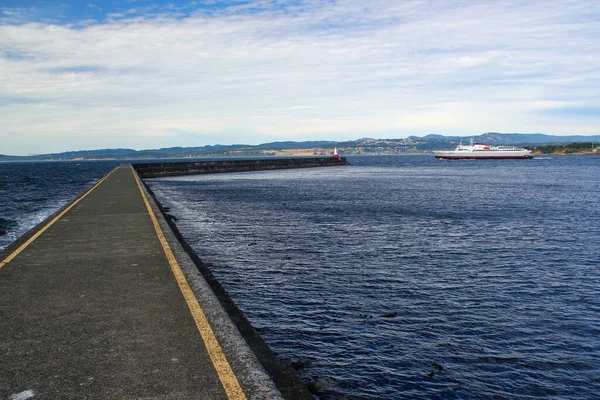 Φάρος Και Breakwater Στο Ogden Point Στη Βικτώρια Βρετανική Κολομβία — Φωτογραφία Αρχείου