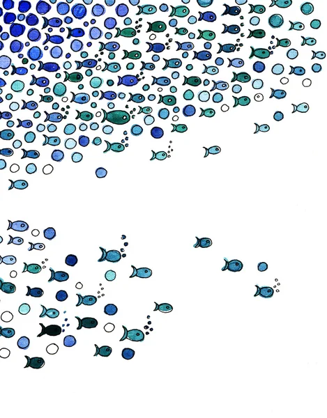 Balık yüzme görüntü ile arka plan