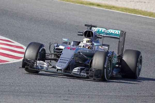 Lewis Hamilton Mercedes 2016 — Zdjęcie stockowe