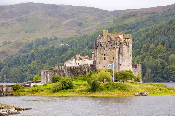 Eilean Donan Castle Uno Dei Castelli Più Riconosciuti Della Scozia — Foto Stock