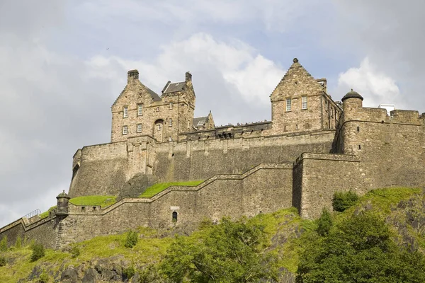 Edinburgh Castle Fortezza Storica Che Domina Skyline Edimburgo Capitale Della — Foto Stock