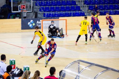 İspanya Süper Ligi 'nde FC Barcelona ve Vendrell arasında oynanan maçta bazı oyuncular, 13 Şubat 2021 tarihinde İspanya' nın Barcelona kentinde Palau Blaugrana 'da oynanan final maçında 10-2 berabere kaldılar..