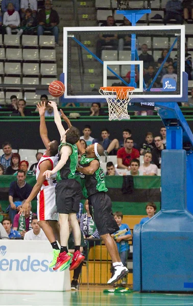 Ação de basquete — Fotografia de Stock