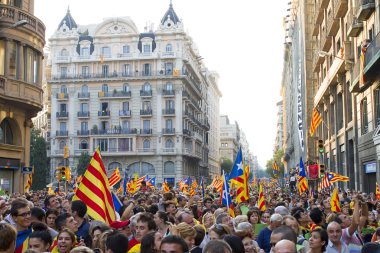 catalonia bağımsızlık protesto