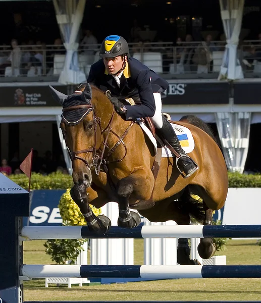 Salto a cavallo - Cassio Rivetti — Foto Stock