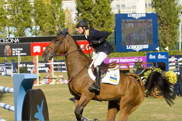 Horse jumping - cassio rivetti — Stok fotoğraf