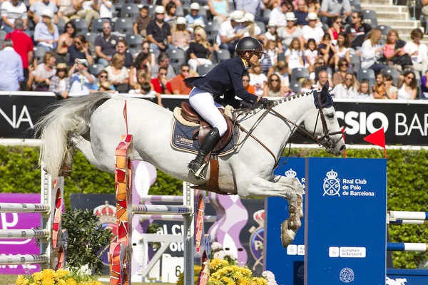 Salto a caballo - Katharina Offel — Foto de Stock