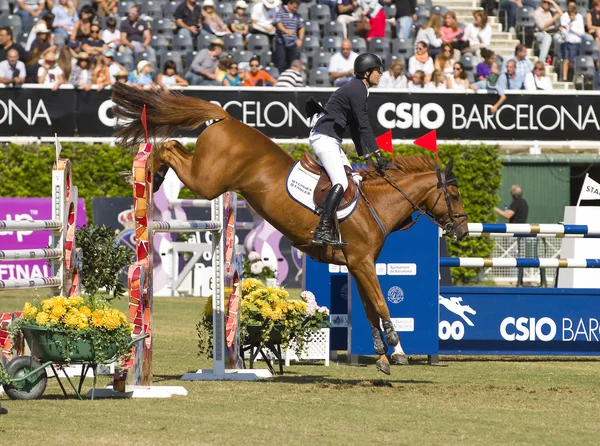 Horse jumping - Pedro Veniss — Stock Photo, Image