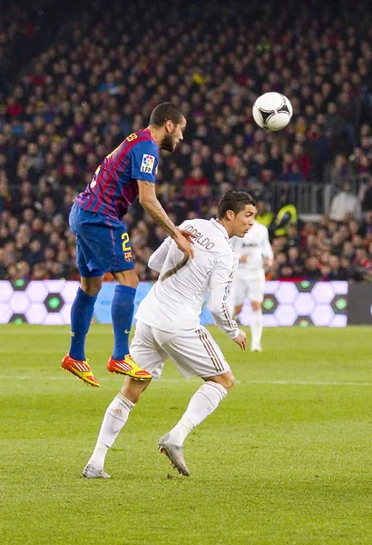 Cristiano Ronaldo y Dani Alves — Foto de Stock