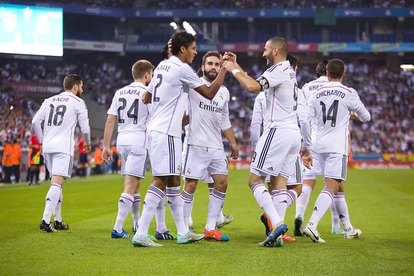 Real Madrid mål celebration — Stockfoto