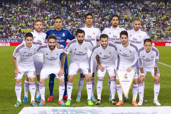 Real Madrid csapat — Stock Fotó