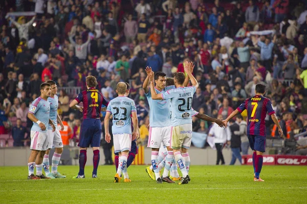 Celta wint Fc Barcelona — Stockfoto