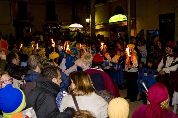 Biblical Magi Three Wise Men parade — Stock Photo, Image