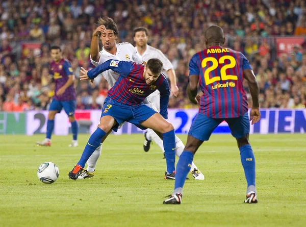 Acção de futebol — Fotografia de Stock