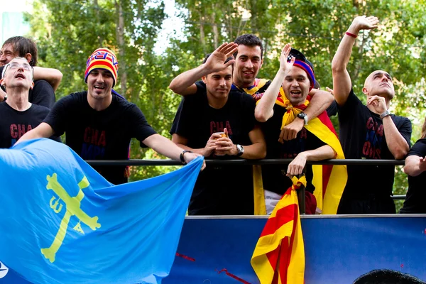 Jogadores FC Barcelona — Fotografia de Stock