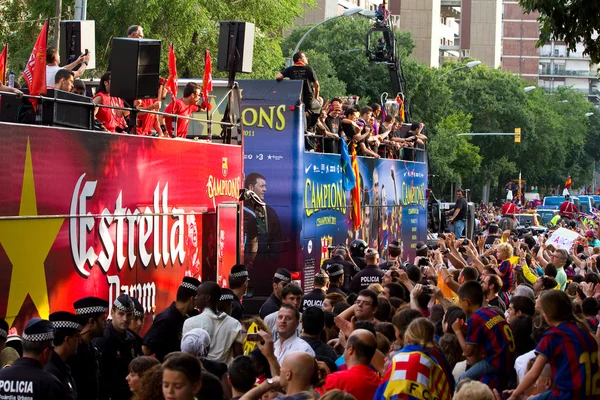 FC Barcelona celebração — Fotografia de Stock