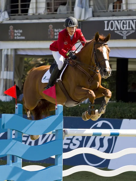 Salto a cavallo — Foto Stock