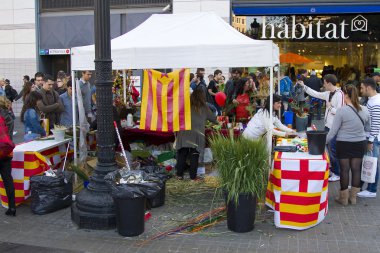 Barselona da Sant Jordi gün