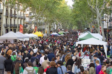 Barselona da Sant Jordi gün