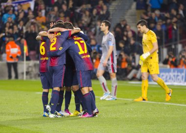 Hedef kutlama Fc Barcelona